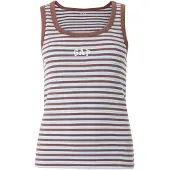 Gap Top azul claro / chocolate / blanco