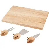 Kikkerland Plato De Queso Y Juego De Cuchillos Chs07