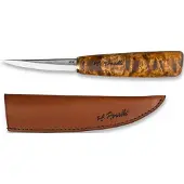 Roselli Carving knife RIR112 Carbon Steel, Curly birch, cuchillo para tallar madera