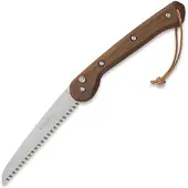 Woxna Ljusnan 113018 Foldable Saw, sierra plegable, madera de nogal, acero inoxidable, 18 cm