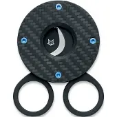 Fox knives Circle Cigar Cutter 743-3KT, PVD Sandvik 12C27, Twirl Fatcarbon, cortapuros
