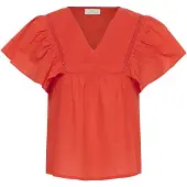 Kaffe Blusa 'KAkarli' granadina