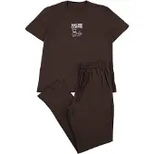 Trendyol Pijama largo marrón / blanco
