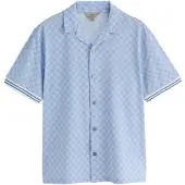 Next Camisa azul claro / blanco