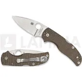 Spyderco Navaja Native 5 Brown Canvas Micarta CPM CRU-WEAR
