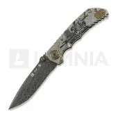 Spartan Blades Navaja Harsey Folder Damascus Long Gunner Edition
