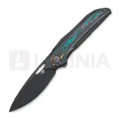 Bestech Navaja Senu - PVD - Titanium w/Camo CF
