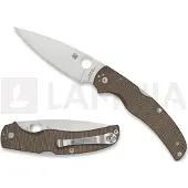 Spyderco Navaja Native Chief Brown Canvas Micarta CPM CRU-WEAR