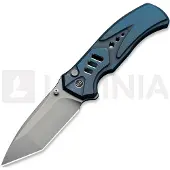 We Knife Zentron, Blue Titanium, Stonewash