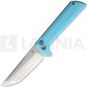 North Mountain Blade Navaja Chop 2 Button Lock Sky Blue G-10