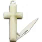 Rough Ryder Navaja Cross Knife White Smooth Bone
