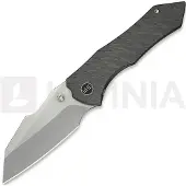 We Knife High-Fin XL, Tiger Stripe Flamed Ti, Polished BB