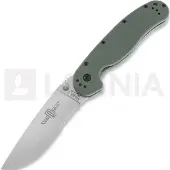 Ontario Navaja RAT-1, verde/satin, hoja dentada