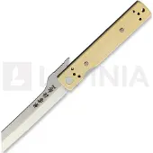 Kanetsune Navaja Brushed Brass Linerlock