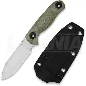Kizer Cutlery Cuchillo Drop Bear Fix 3 14C28N, Green Micarta, Stonewash