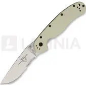 Ontario Navaja RAT-1, desert tan/satin, hoja dentada