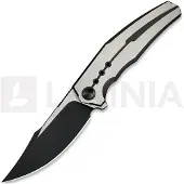 We Knife Kyklos, Satin/Black Titanium, Black SW/Satin