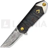 V Nives Navaja KillaBite Damascus, wood