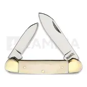 Marbles Navaja Canoe White Smooth Bone
