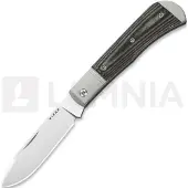 Kizer Cutlery Navaja Trestle D Nitro-V, Gray Aluminum & Norplex Ultrex Micarta