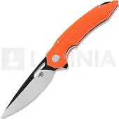 Bestech Navaja Ornetta - Blackwash + Satin - G10, naranja