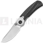 Kizer Cutlery Navaja Pioneer Drop Point, Black Micarta & Aluminum, Stonewash