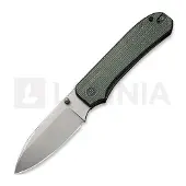 We Knife Navaja Big Banter Green Canvas Micarta