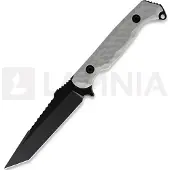 Toor Cuchillo Darter T, Light Gray G-10, Black Gun-Kote