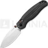 Kizer Cutlery Navaja Phoca CD 14C28N, Black Norplex UltreX, Satin
