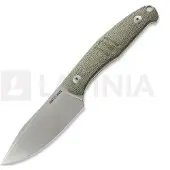 GiantMouse GMF2 Scout Green Canvas Micarta, cuchillo fijo, Ansø y Voxnaes design