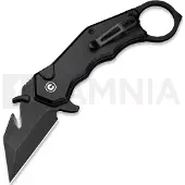 CIVIVI Navaja Amaroq, Black Aluminum, Black Stonewash