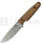 Za Pas Cuchillo Handie, Brown Micarta, Stonewash