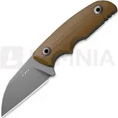 Kizer Cutlery Cuchillo Snick AEB-L, Brown G-10, Stonewashed