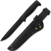 Peltonen Knives Ranger Puukko M95 Cerakote, funda de cuero, negro