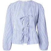 Hailys Blusa 'Lo44rana' azul claro / blanco