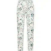 s.Oliver Pantalón de pijama azul claro / verde oscuro / naranja pastel / blanco