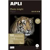 APLI Papel Fotográfico Photobright 10x15cm