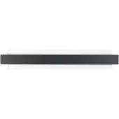 FABAS LUCE Aplique LED Regolo con frente metálico negro