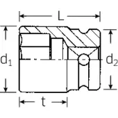 Stahlwille Vaso De Impacto 50 Imp 1/2´´ 30 Mm