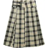 Superdry Falda Check Pleated Midi