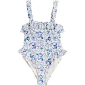 Next Bañador moldeador crema / genciana / azul paloma