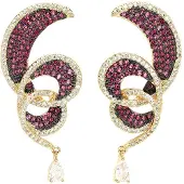 Avant Garde Pendientes 'Vesnala' lila