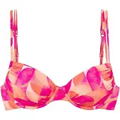 LASCANA Top de bikini crema / naranja / rosa