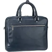 Leonhard heyden Montreal Maletín Piel natural 38 cm azul
