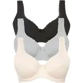 Bonprix Sujetador beige / gris / negro