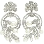 Avant Garde Pendientes 'Quintama' plata