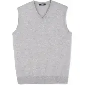 GOBI Cashmere Chaleco 'Men's Essential V-Neck Cashmere Vest' gris humo