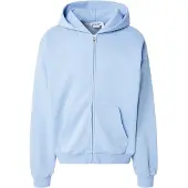 Weekday Sudadera con cremallera azul claro