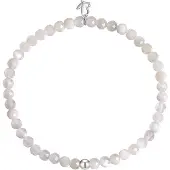 Glanzstücke Pulsera plata / blanco