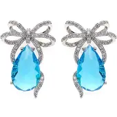 Avant Garde Pendientes 'Wandaa' azul claro